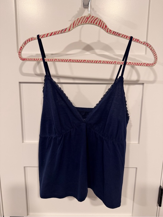 wild fable Tops - wild fable navy lace-trim tank top